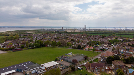 Aerial view of medway
