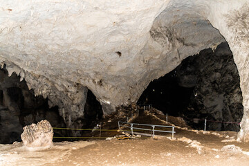 Interior of the Meziad cave from Apuseni mountains,  Bihor county, Romania.