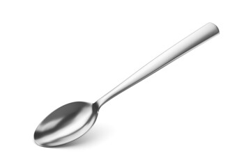 Teaspoon isolated on white . 3d rendering illustration.