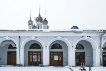 Trading house, winter, snow, Rostov