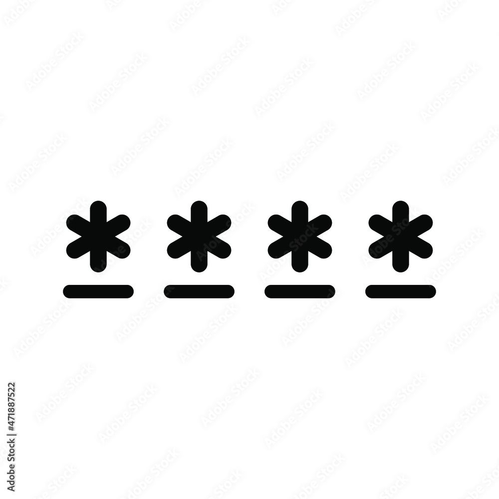 Canvas Prints password icon. login icon. vector illustration. web icon. cyber security icon.