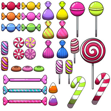 Colorful Cartoon Hard Candy Set