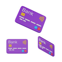 3d credit card illustration