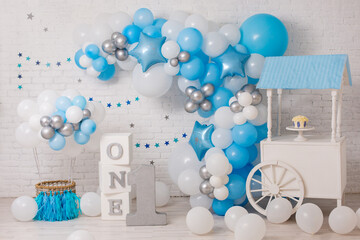 Decor for First birthday party  boy