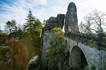 Saxon Switzerland. Bridge Bastei.