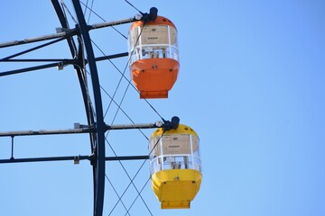 Ferris wheel. The Ferris wheel has a long history and was invented by Illinois engineer George Washington Gale Ferris, Jr. in the 1890s. 