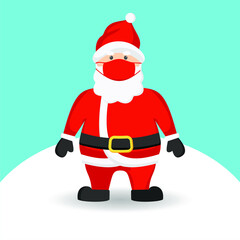 santa claus with mask