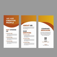 Creative business tri fold brochure layout design 