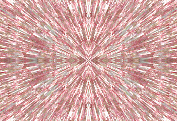 Pink nacre mother of pearl material in starburst pattern