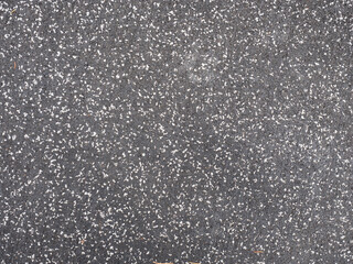 Outdoor bench seat made of pressed ground rubber. Total recycling