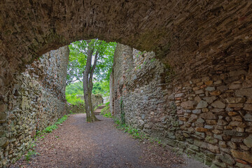 Ruins of castle Landsee in Burgenland Austria