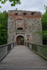 Fototapeta na wymiar Ruins of castle Landsee in Burgenland Austria