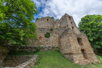 Fototapeta premium Ruins of castle Landsee in Burgenland Austria
