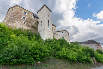 Fototapeta na wymiar Famous impressive Castle Lockenhaus in southern Burgenland, Austria