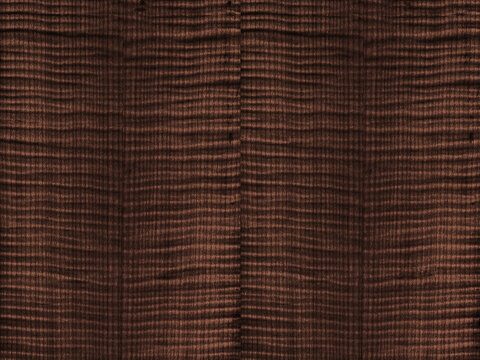 Dark brown stained rippled sycamore veneer
