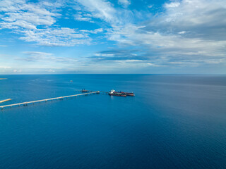 Cyprus - Industrial district in Limassol from amazing drone view