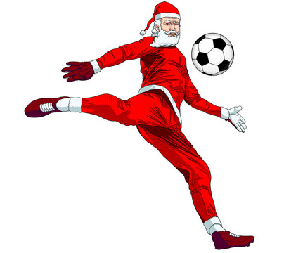 Santaclaus futbolista portero