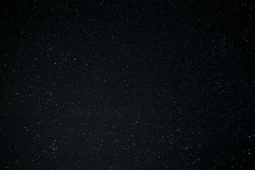 Real Night Sky Stars Background. Starry Night Sky With Stars. Natural Background With Black Sky And Many Stars