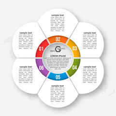 Abstract 3D Paper Infographics. Business template .Vector illustration