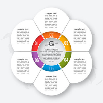 Abstract 3D Paper Infographics. Business template .Vector illustration