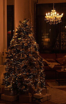 Christmas tree and gifts