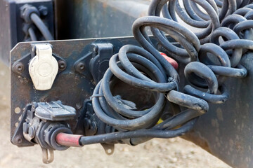 Truck compressed air connection and current terminal. 
Adobe RGB color space.