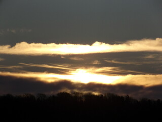 Sunrise. Beautiful sky