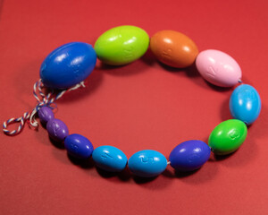 orchidometer, orchiometer on red background