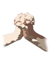 illustration of hand praying believe religion