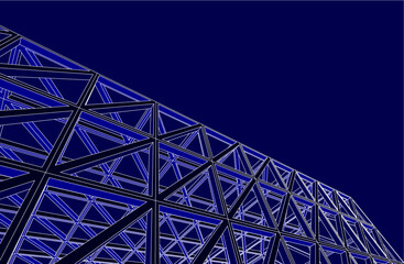 Structure building construction. Industrial background