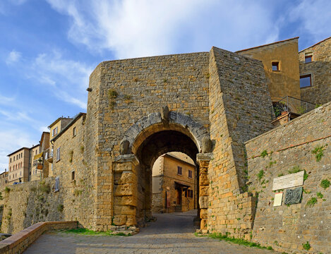 The Gate - Porta all'Arco of Volterra, Province of Pisa, Tuscany, Italy