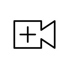 Fototapeta premium Icono de subir video. Concepto de cargar video a una página web o aplicación. Ilustración vectorial