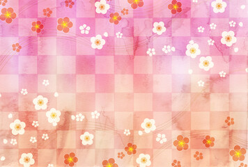 梅　春　和柄　背景