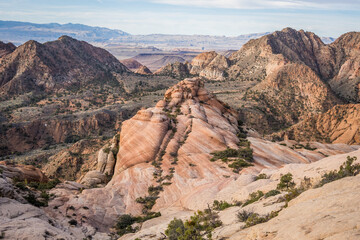 Geological formations at Yant Flats