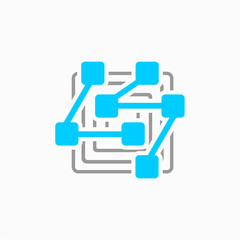 Obraz premium LS initial technology logo vector image