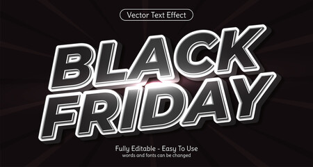 Black friday editable text effect template style