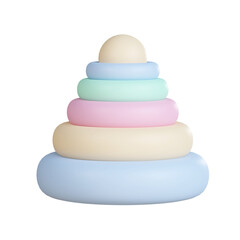 3D icon kid toy. 3d render illustration