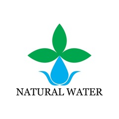 Water drop illustration Logo template vector design