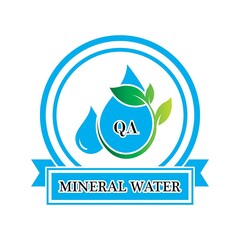 Water drop illustration Logo template vector design