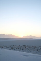 Sunset at White Sands National Park, New Mexico