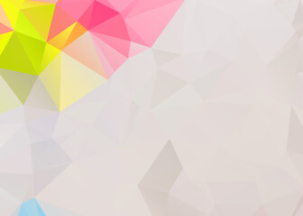 Geometric designs. Vector, multicolor geometric background. Triangles, vivid in the style of cubism of triangles. Vector art.