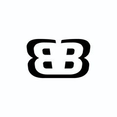 BB initial logo vector image