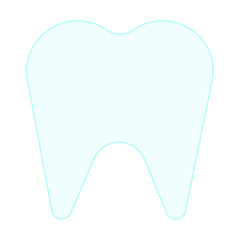 Tooth icon. Anatomy background. Dentistry concept. Stomatology symbol. Medicine sign. Vector illustration. Stock image.