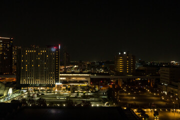 東京オリンピックが行われた、国際展示場駅付近の夜景