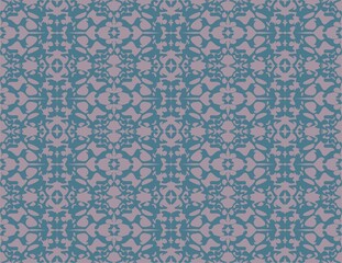 illustration design of coral and blue color ornamental abstract pattern perfect for wallpaper, printable and crafting