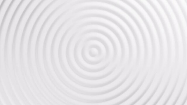 wave white fluid animation, visual effects template can be used to represent sound waves propagation, zen or hypnotic concept