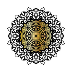 Vector round abstract circle. Luxury Mandala style.
