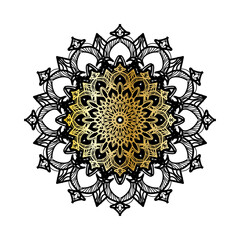 Vector round abstract circle. Luxury Mandala style.