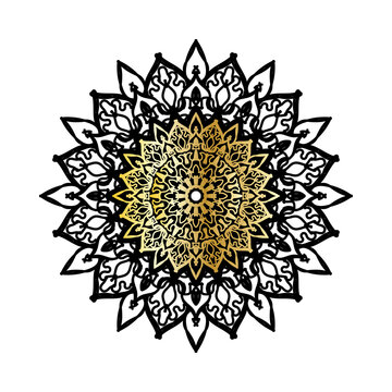 Vector round abstract circle. Luxury Mandala style.