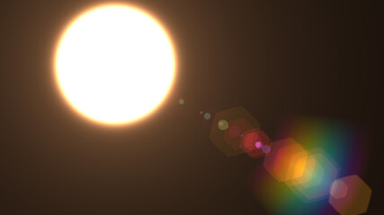 lens flare, Abstract Natural Sun flare on the black background, flare light transition, effects sunlight
